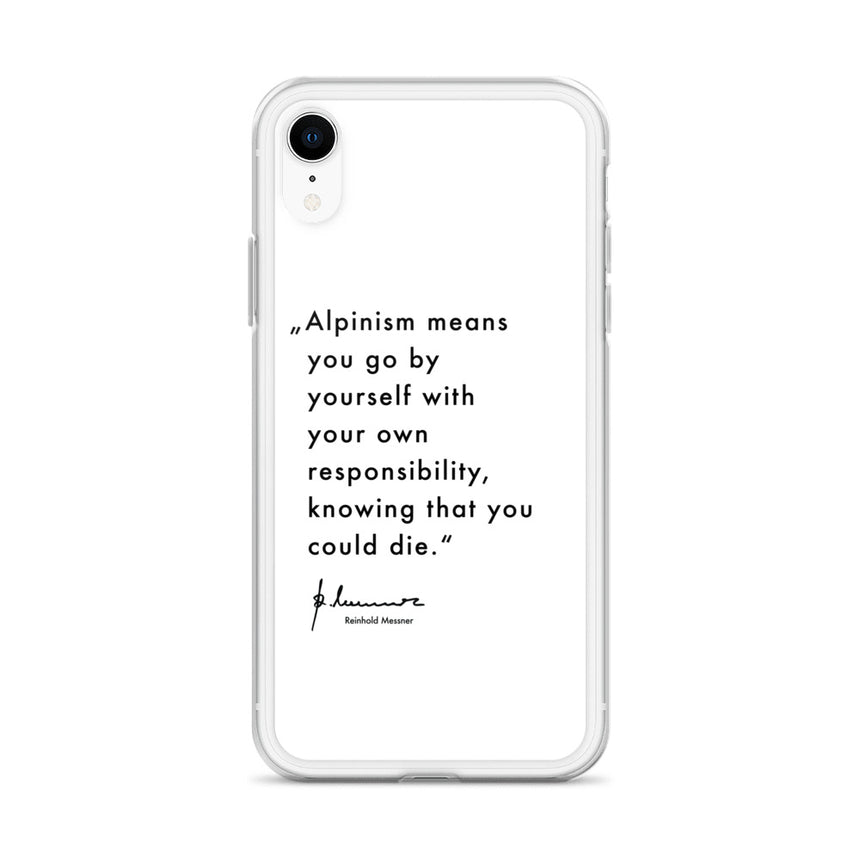 iPhone Case - Alpinism means - white