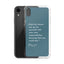 iPhone Case - Alpinism means - petrol