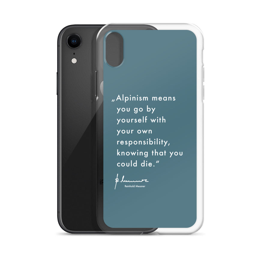 iPhone Case - Alpinism means - petrol