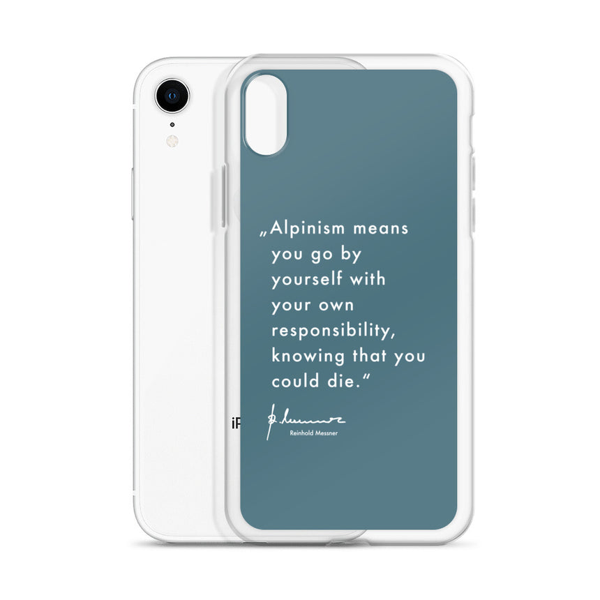iPhone Case - Alpinism means - petrol
