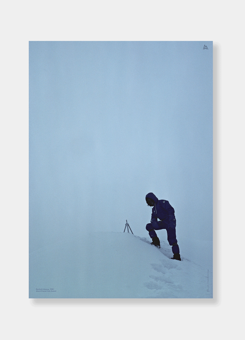 Poster - Reinhold Messner - 1980 Mount Everest Gipfel