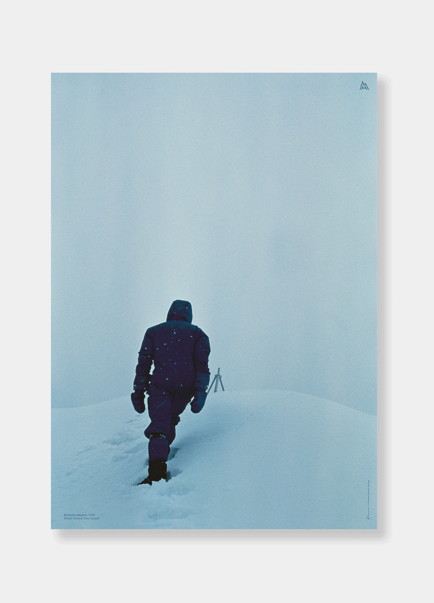 Poster - Reinhold Messner - 1980 Mount Everest „Gipfel in Sicht“