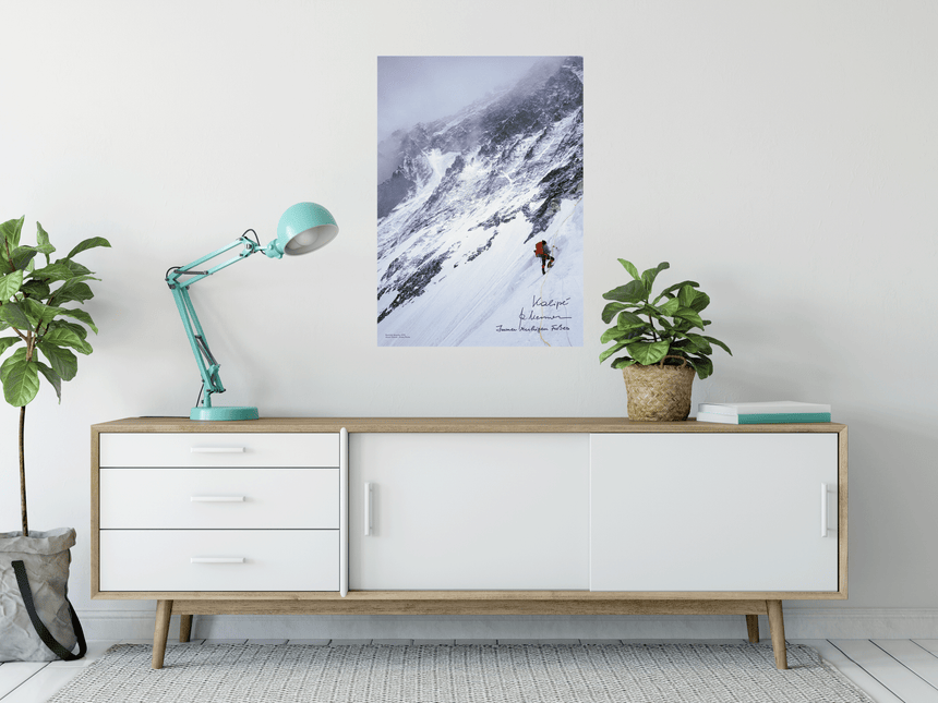 Poster - Reinhold Messner - 1978 Lhotse Flanke - Zitat