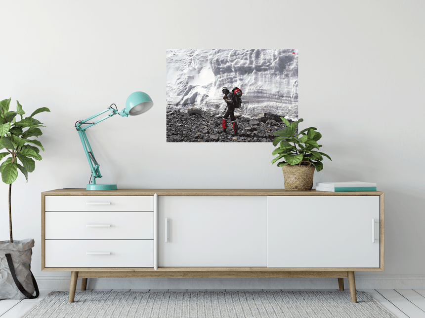 Poster - Reinhold Messner - 1980 Mount Everest East Rombuk Glacier