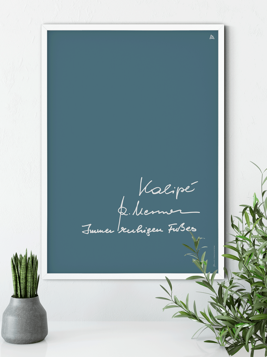 Affiche - Kalipé - Toujours d'un pas tranquille - pétrole