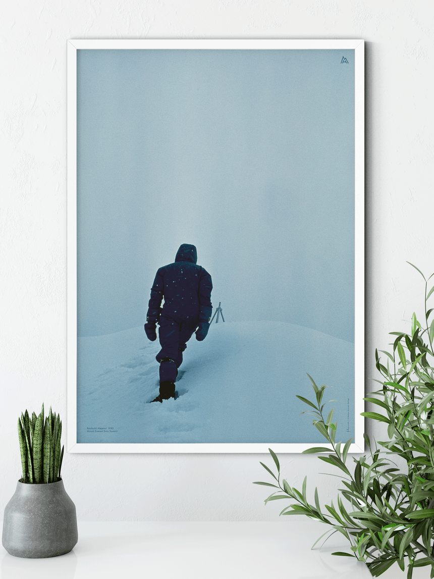 Poster - Reinhold Messner - 1980 Mount Everest „Gipfel in Sicht“
