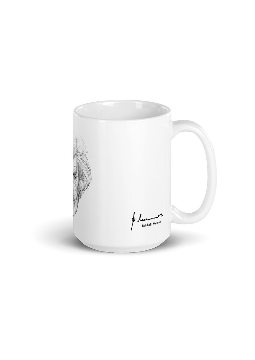 Emaille Tasse - Kalipé - Signature - Immer ruhigen Fußes