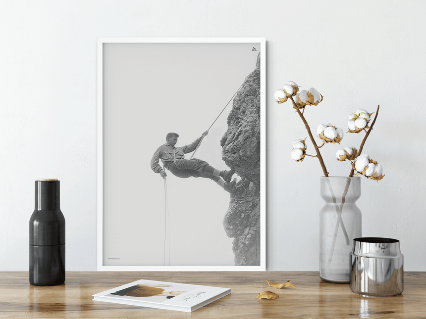 Poster - Reinhold Messner - in jungen Jahren