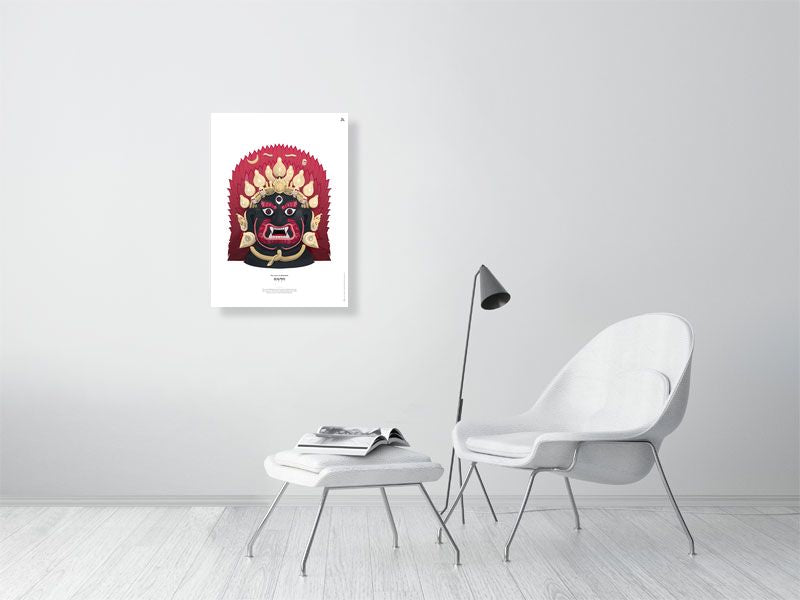 Illustration Mahakala Mask