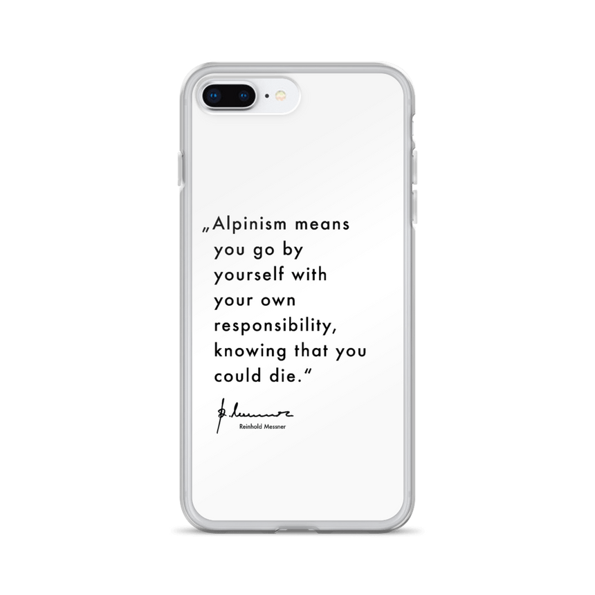 iPhone Case - Alpinism means - white