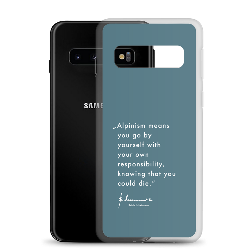 Samsung Case - Alpinism means - petrol