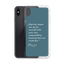 iPhone Case - Alpinism means - petrol