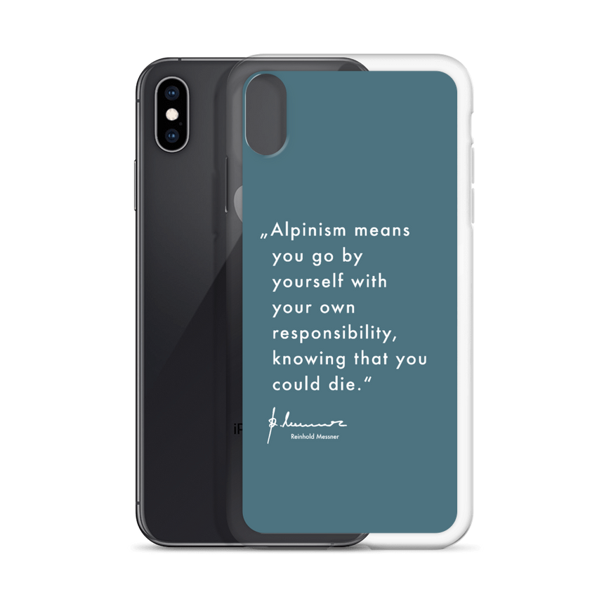 iPhone Case - Alpinism means - petrol