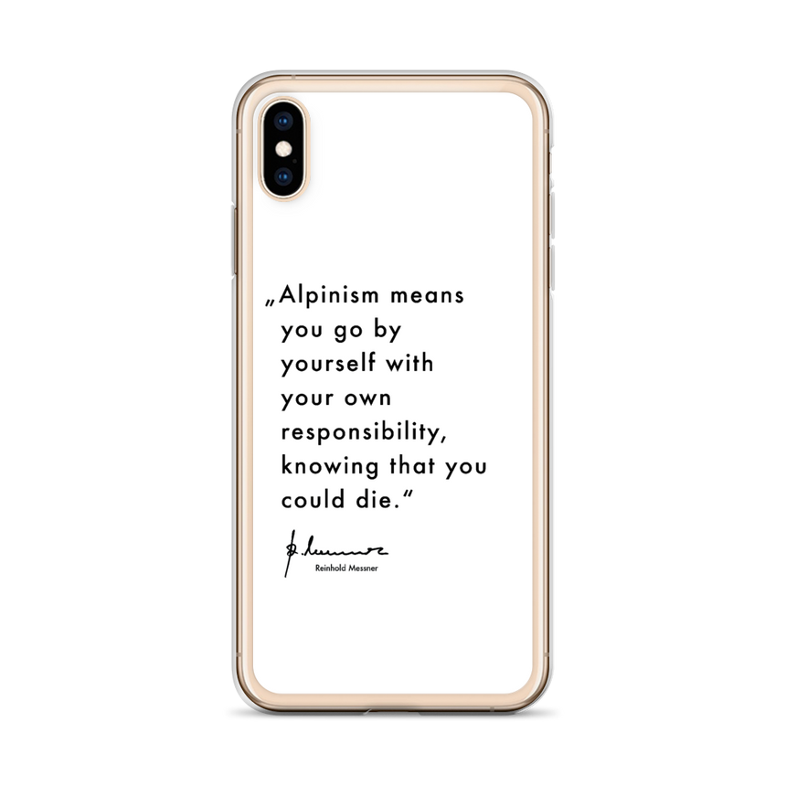 iPhone Case - Alpinism means - white