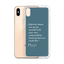 iPhone Case - Alpinism means - petrol