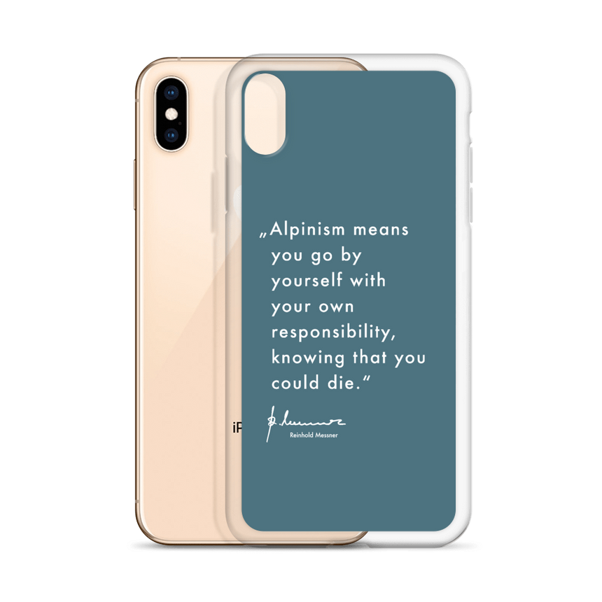 iPhone Case - Alpinism means - petrol