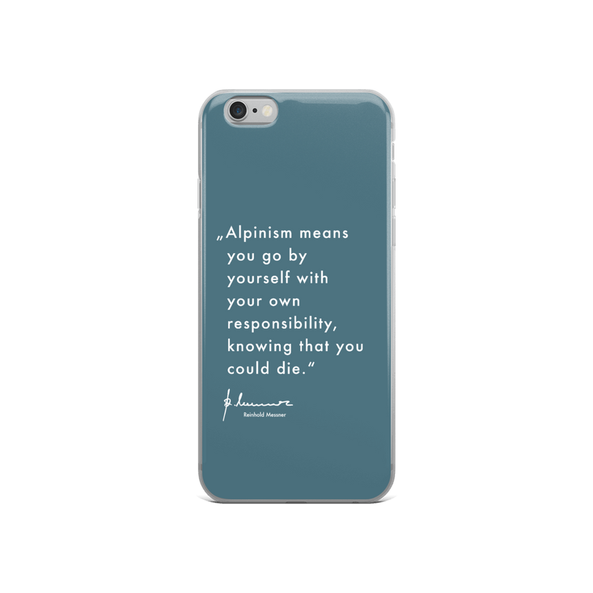 iPhone Case - Alpinism means - petrol