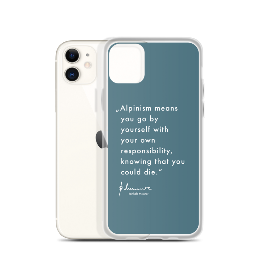 iPhone Case - Alpinism means - petrol