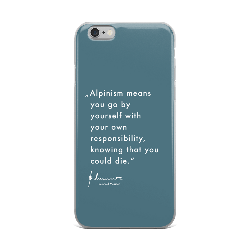 iPhone Case - Alpinism means - petrol