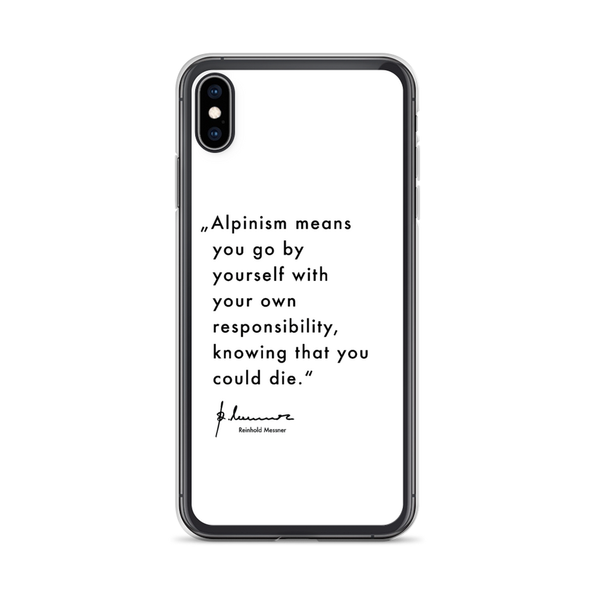 iPhone Case - Alpinism means - white