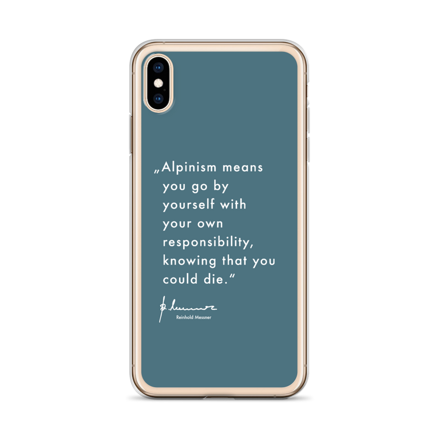 iPhone Case - Alpinism means - petrol