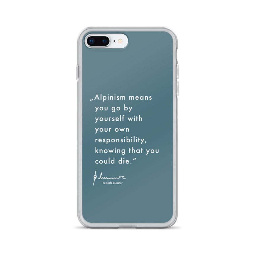 iPhone Case - Alpinism means - petrol