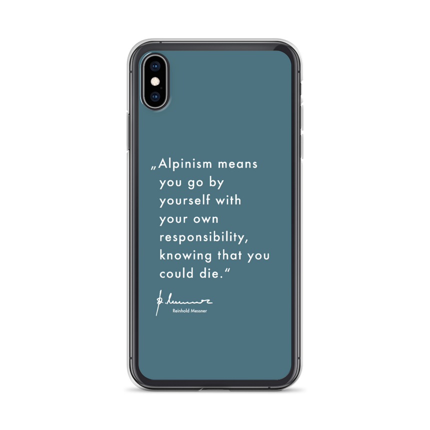 iPhone Case - Alpinism means - petrol