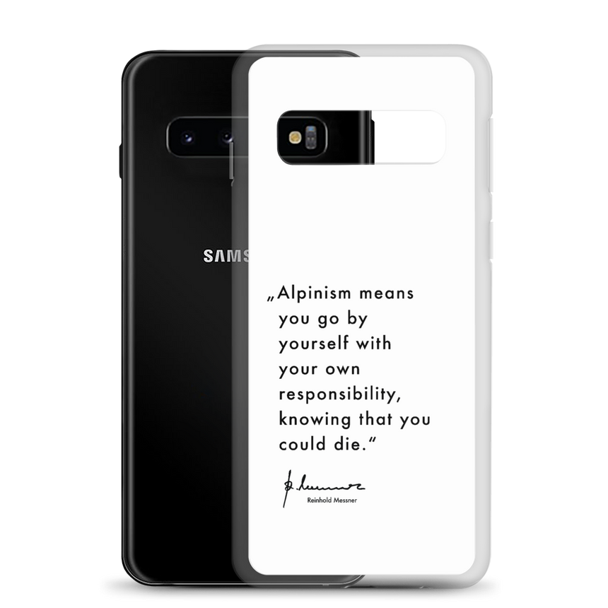 Samsung Case - Alpinism means - white
