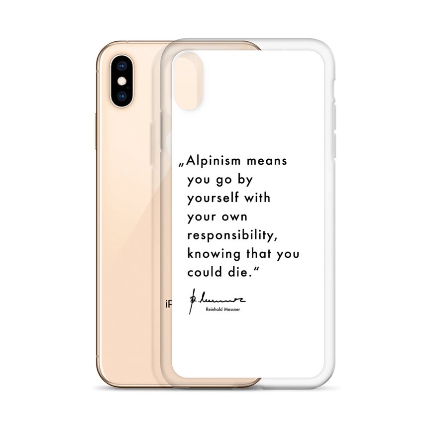 iPhone Case - Alpinism means - white