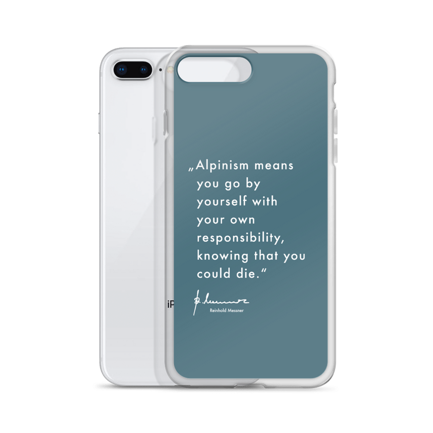iPhone Case - Alpinism means - petrol