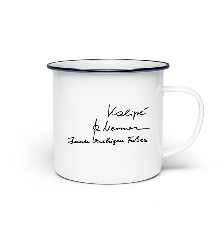 Basic Tasse - Kalipé - Immer ruhigen Fußes - Signatur