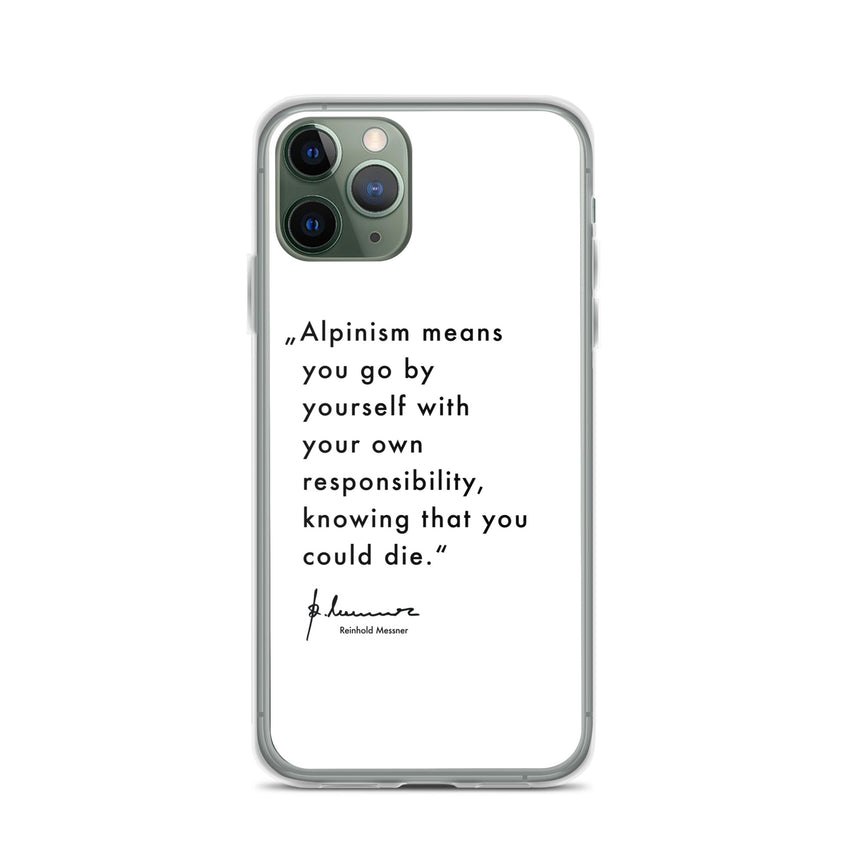 Coque iPhone - Alpinisme signifie - blanc