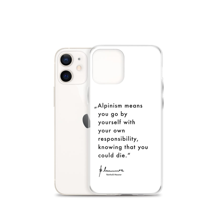 Coque iPhone - Alpinisme signifie - blanc