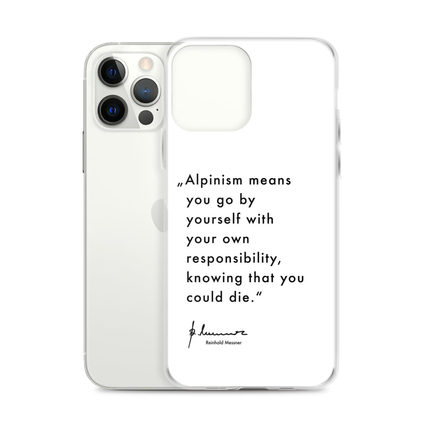 Coque iPhone - Alpinisme signifie - blanc