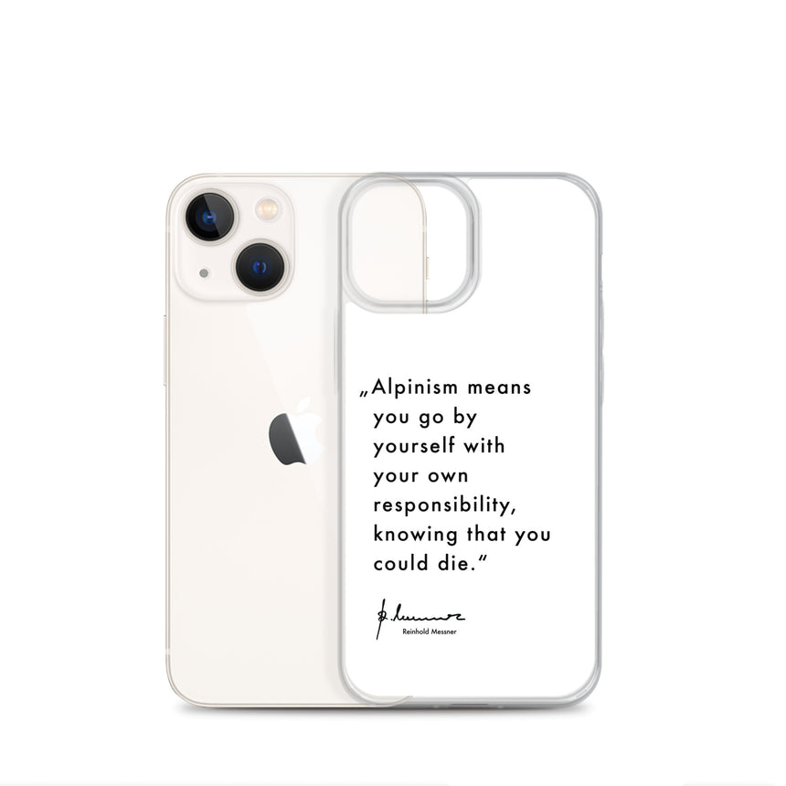 iPhone Case - Alpinism means - white