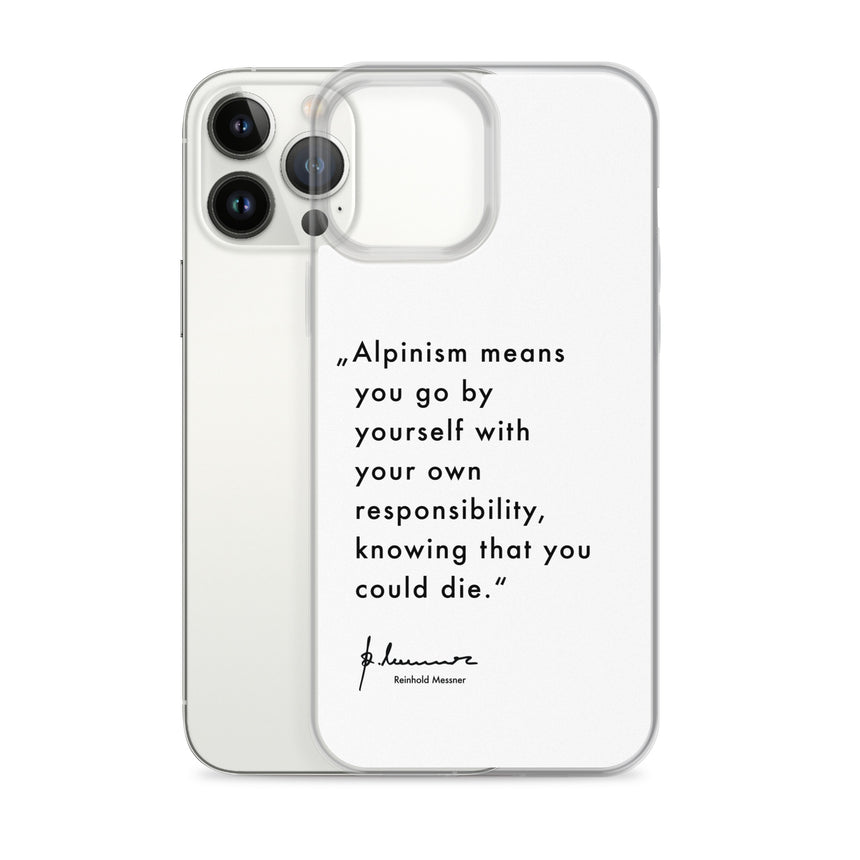 iPhone Case - Alpinism means - white