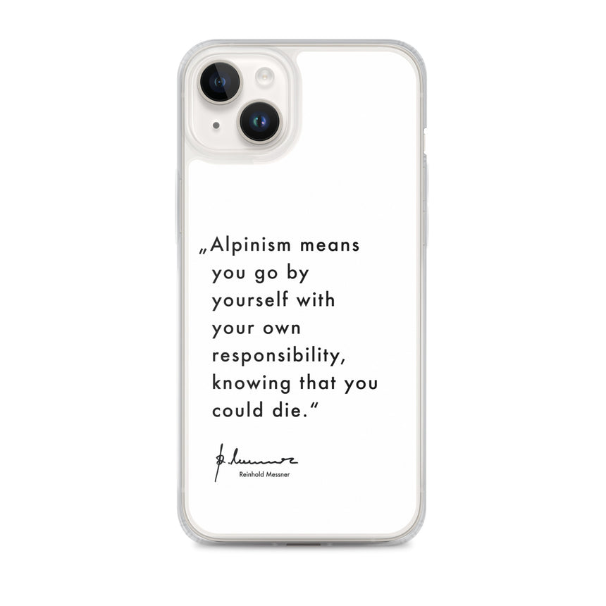 Coque iPhone - Alpinisme signifie - blanc