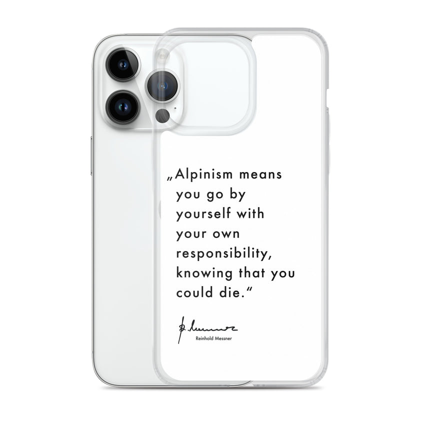 Coque iPhone - Alpinisme signifie - blanc