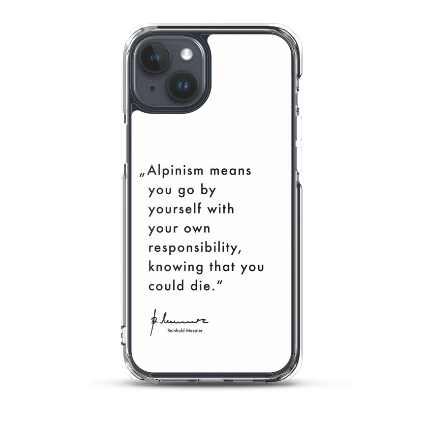 Coque iPhone - Alpinisme signifie - blanc