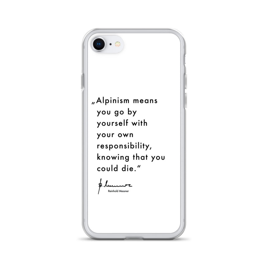 iPhone Case - Alpinism means - white