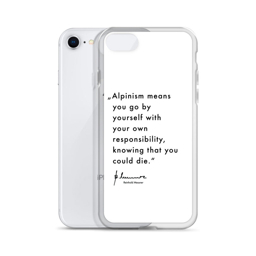 iPhone Case - Alpinism means - white