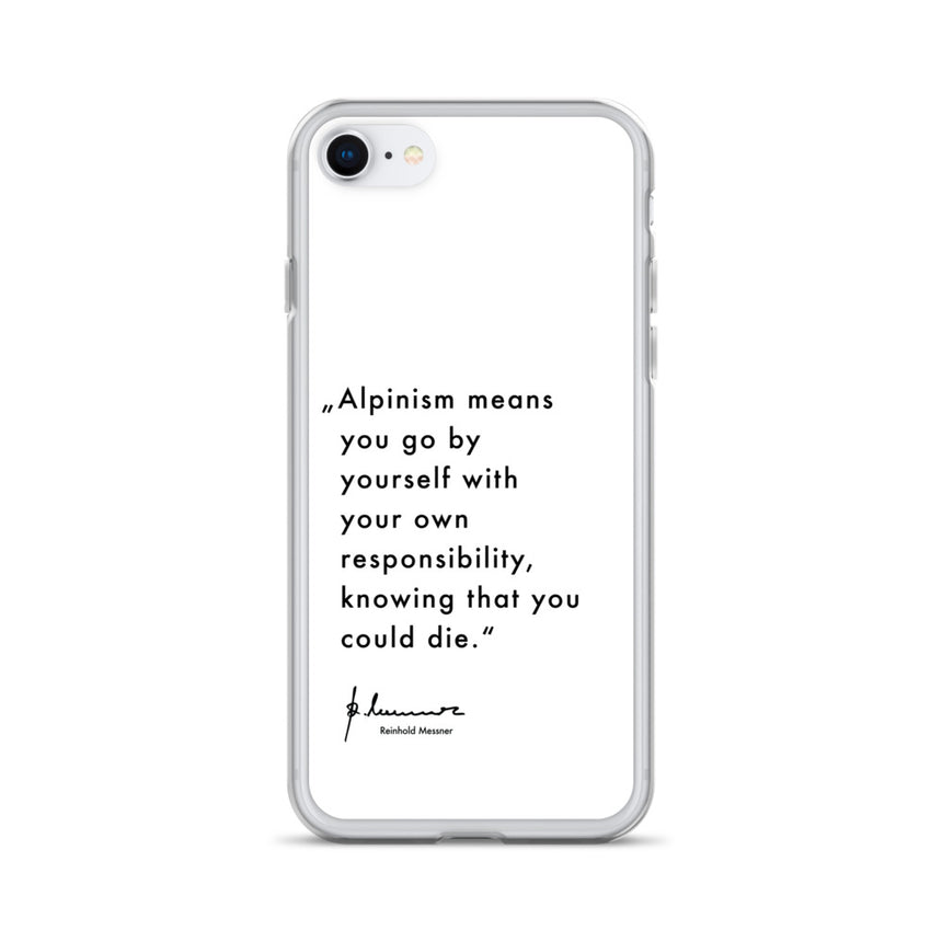 iPhone Case - Alpinism means - white