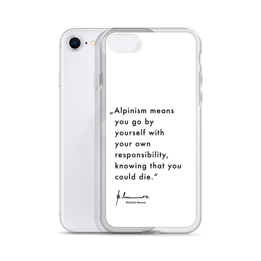 Coque iPhone - Alpinisme signifie - blanc