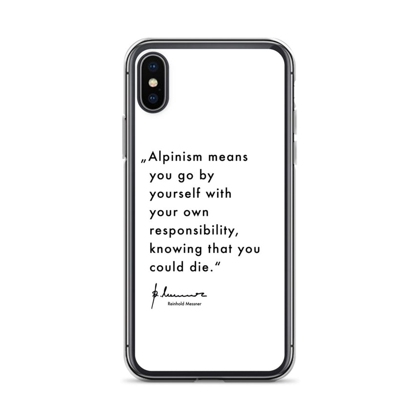 iPhone Case - Alpinism means - white