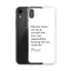 Coque iPhone - Alpinisme signifie - blanc