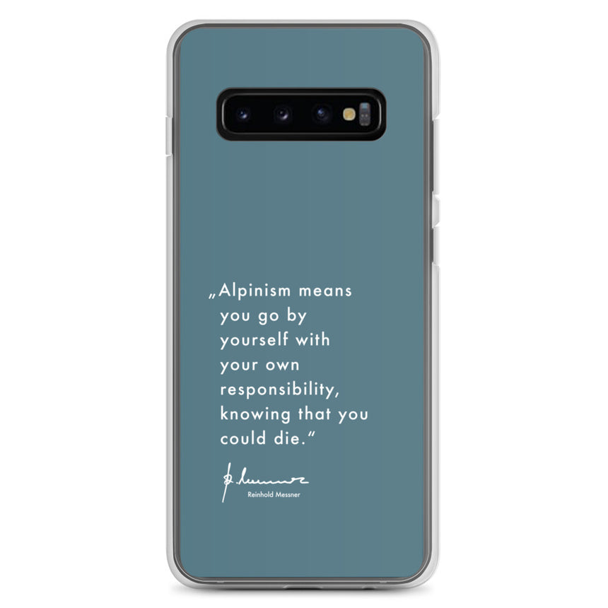 Samsung Case - Alpinism means - petrol