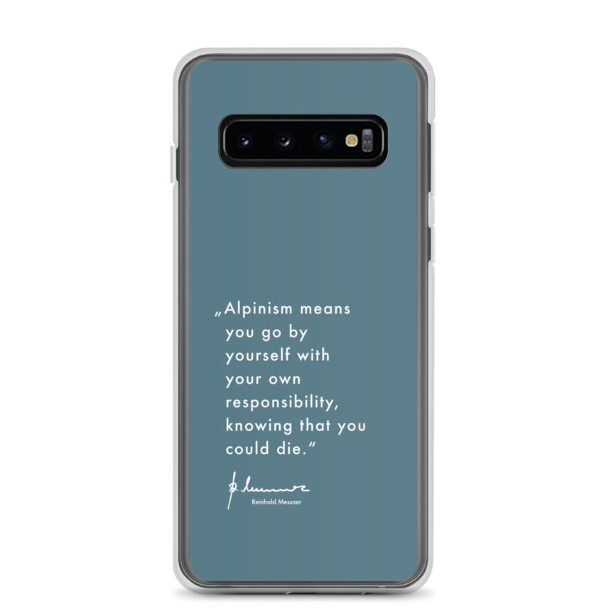 Samsung Case - Alpinism means - petrol