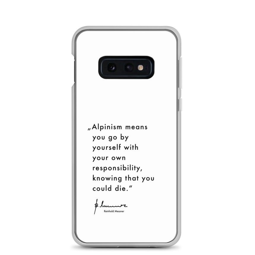 Samsung Case - Alpinism means - white