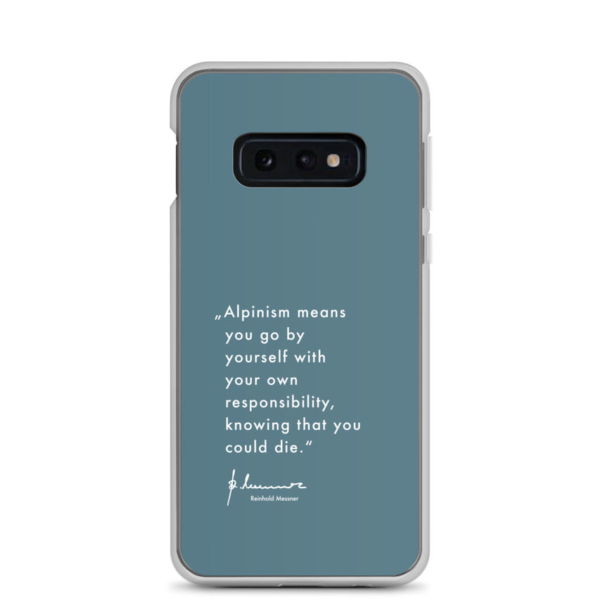 Samsung Case - Alpinism means - petrol