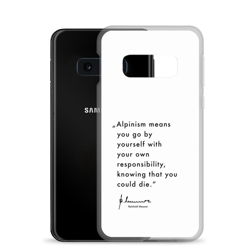 Samsung Case - Alpinism means - white